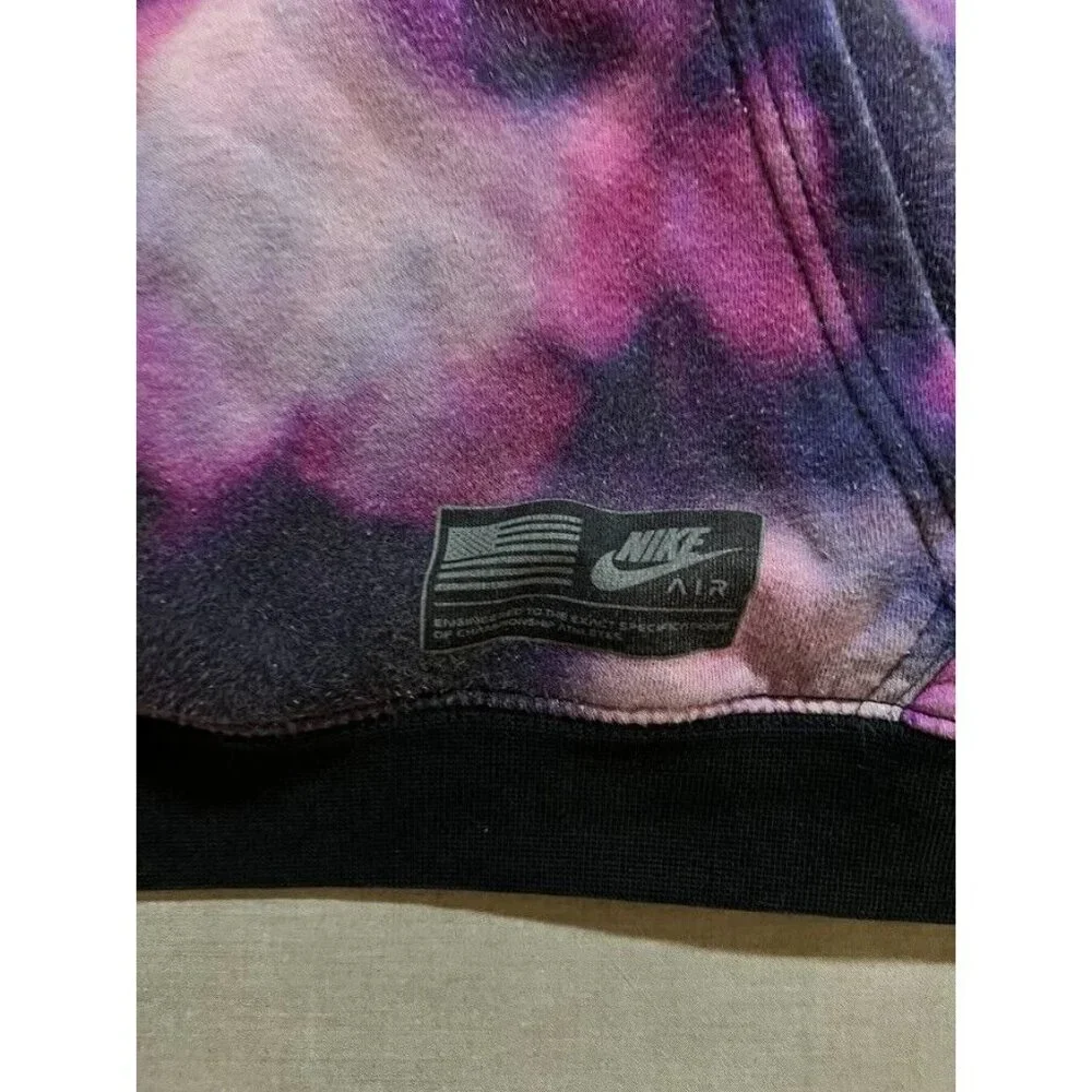 Nike Air Sweatshirt Adult Small Purple Tie Dye Pullover Long Sleeves Hoodie. - Picture 2 of 10